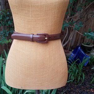 Talbots Medium Brown Leather Belt